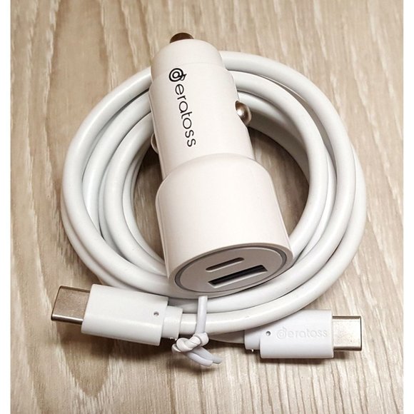 Android Combo Fast PD Car Charger with Type C to Type C Cable New in Box - Picture 3 of 3